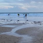 July 2023 – showering after swimming in the sea